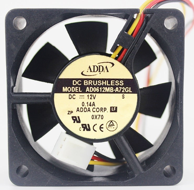 ADDA AD0612MB-A72GL 12V 0.14A 4wires Cooling Fan ADDA AD0612MB-A72GL 12V 0.14A 4wires Cooling Fan